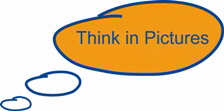 Think in pictures logo